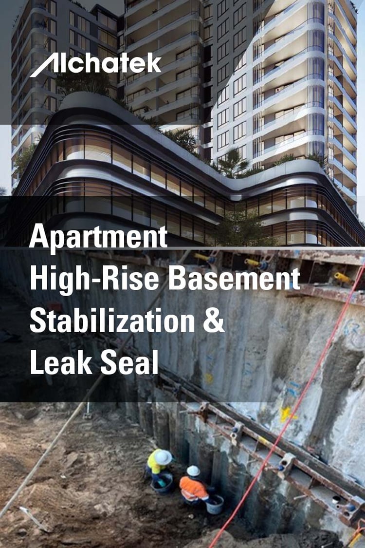 Case Study - Apartment High-Rise Basement Stabilization & Leak Seal